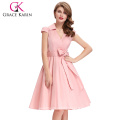 Grace Karin Women Vestidos de verão 50s 60s Vestido retro vintage Dressup Swirl Dress CL6087-5